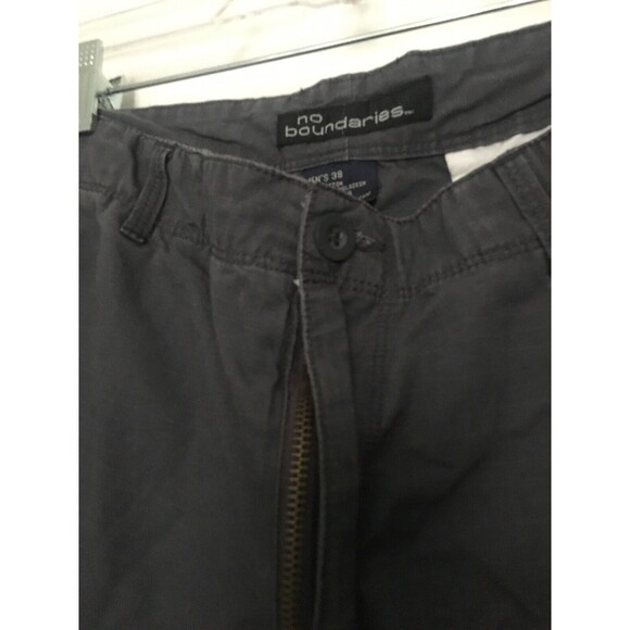 NOBO Men's Cargo Shorts Pockets Zip & Button Size 38 Gray - Picture 2 of 12
